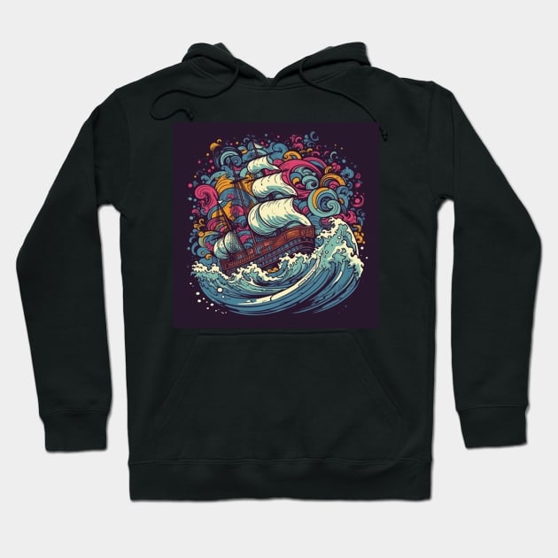 Sail into Adventure: Explore the World on a Cruise Ship Hoodie by CreativeWidgets